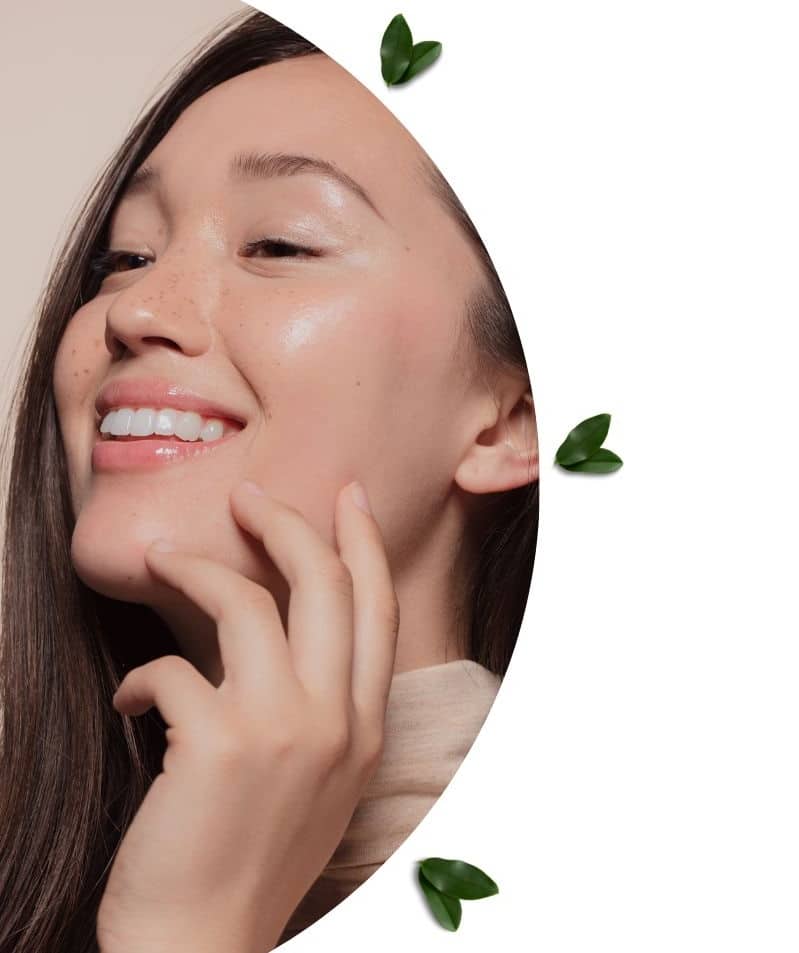 woman with healthy skin